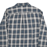 VANS Mens Blue White & Yellow Checked Shirt M Casual Cotton Blend Long Sleeve
