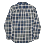 VANS Mens Blue White & Yellow Checked Shirt M Casual Cotton Blend Long Sleeve