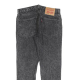 LEVI'S Mens Black Slim Skinny Denim Light W32 L30 Zip Cotton Blend Jeans