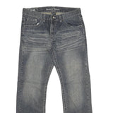 REQUEST JEANS Mens Relaxed Blue Denim Medium W34 L32 Classic Cotton Zip Pocket
