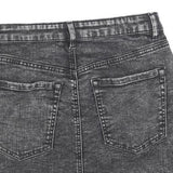 GARAGE Womens Black Denim Mini Skirt Cotton Blend Zip Closure XS Stylish Casual
