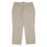 SPORT TREND SHOP Mens Regular Beige Polyester Blend Trousers W34 L32 Casual Zip