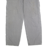 CARHARTT Mens Cotton Grey Loose Straight Trousers W42 L32 Workwear Casual