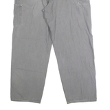 CARHARTT Mens Cotton Grey Loose Straight Trousers W42 L32 Workwear Casual