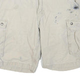 CARHARTT Mens Cotton Blend Beige Cargo Shorts L W36 Workwear Durable