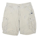 CARHARTT Mens Cotton Blend Beige Cargo Shorts L W36 Workwear Durable