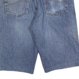 LEE Mens Shorts Blue Denim Relaxed L W36 Pocket Casual Cotton Blend