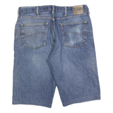 LEE Mens Shorts Blue Denim Relaxed L W36 Pocket Casual Cotton Blend
