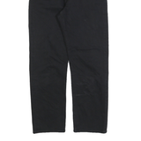 LEVI'S Womens Black Regular Straight Denim Raw W27 L26 Button Cotton Jeans