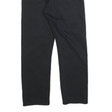 LEVI'S Womens Black Regular Straight Denim Raw W27 L26 Button Cotton Jeans