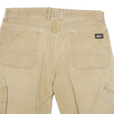 DICKIES Mens Shorts Beige Casual Cotton Blend XL W34 Workwear Utility