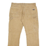 DICKIES Mens Regular Fit Beige Cotton Blend Straight Jeans W36 L32 Workwear