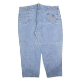 CARHARTT Mens Relaxed Light Blue Denim Jeans W52 L30 Casual Workwear Zip