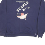 RUSSELL ATHLETIC Mens Navy Blue Hickman High School Crew Neck L Sweatshirt