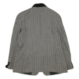 LUISA SPAGNOLI Womens Grey & Black Wool Blend Herringbone Jacket UK 18 Button