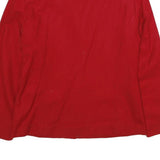 SUMMIT HILL Womens Red Wool Jacket UK 12 Zip Classic Tailored Plain