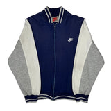 Nike Track Jacket - Medium Blue Cotton