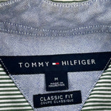 Tommy Hilfiger Striped Shirt - Medium Green Cotton