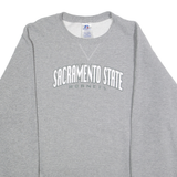 RUSSELL ATHLETIC Mens Grey Sacramento State Hornets Crew Neck M Sweatshirt