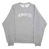 RUSSELL ATHLETIC Mens Grey Sacramento State Hornets Crew Neck M Sweatshirt