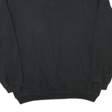 GREYSTONE Mens Black Cotton Blend Pullover Sweatshirt L Half Zip Casual