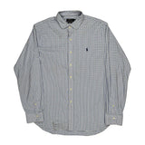 Polo By Ralph Lauren Checked Shirt - XL Blue Cotton