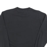 ADIDAS Womens Black Crew Neck UK 6 Sweatshirt Cotton Blend Logo Pullover
