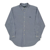 Ralph Lauren Striped Shirt - Large Blue Cotton