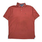 Tommy Hilfiger Polo Shirt - Large Red Cotton