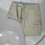 Wrangler Cargo Shorts - 36W 9L Beige Cotton