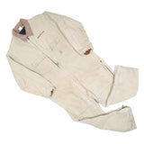 CARHARTT Mens Beige Workwear Cotton Blend Dungarees XL W48 L28 Heavy Duty