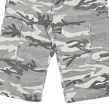 JEANS LINE Mens Shorts Grey Cargo Camouflage XL W40 Casual Cotton Blend