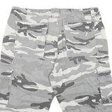 JEANS LINE Mens Shorts Grey Cargo Camouflage XL W40 Casual Cotton Blend