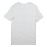 LACOSTE Mens Grey Crew Neck Short Sleeve T-Shirt M Cotton Casual Essential