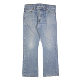 LEVI'S 507 Mens Jeans Blue Regular Straight Denim Light W36 L32 Zip Cotton Blend