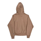 Reverse Weave Champion Hoodie - Small Brown Cotton