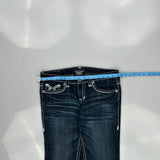 Big Star Boot Cut Jeans - 33W US 8 Dark Wash Cotton Blend