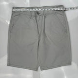 Levis Chino Shorts - 34W 10L Gray Cotton