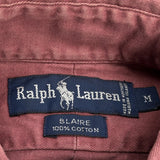 Blaire Ralph Lauren Shirt - Medium Burgundy Cotton