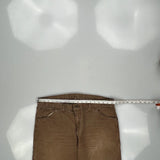 Dickies Carpenter Pants - 38W 36L Brown Cotton