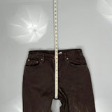 Made In USA Levis 550 Jeans - 30W UK 10 Brown Cotton