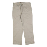 NOBLE TRADING Mens Jeans Beige Regular Regular Cotton Blend W32 L30 Workwear Zip