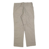 NOBLE TRADING Mens Jeans Beige Regular Regular Cotton Blend W32 L30 Workwear Zip