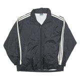 CRAZY WAVE Mens Black & Cream Retro Sports Zip Jacket Polyester Blend S