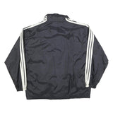 CRAZY WAVE Mens Black & Cream Retro Sports Zip Jacket Polyester Blend S