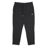 CHAMPION Mens Joggers Black Slim Tapered L W32 L30 Cotton Blend Comfortable