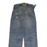 ALFAMACHINE Mens Jeans Blue Regular Straight Denim Medium W38 L32 Workwear