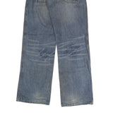 ALFAMACHINE Mens Jeans Blue Regular Straight Denim Medium W38 L32 Workwear