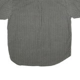 FADED GLORY Mens Grey & White Patterned Shirt XL Cotton Blend Casual Button Down