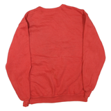 INDIANA Mens Red Sweatshirt M Cotton Blend Crew Neck Long Sleeve Casual